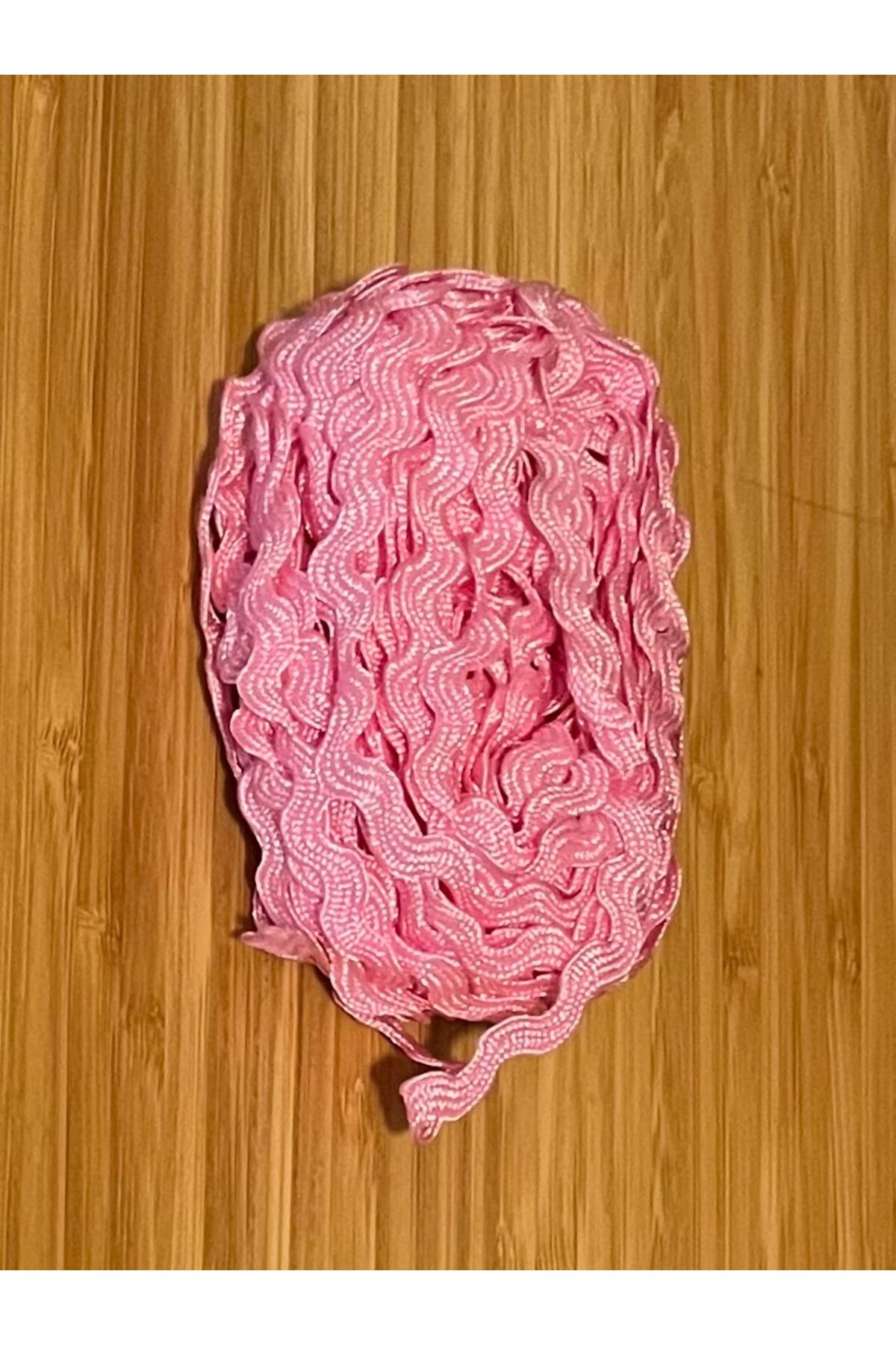 Su Taşı, Dekoratif Şerit. 1cm x 5+5 metre. Toplam: 10 metre. Açık Pembe.