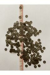 Eskitme Yeşil Oksit Kaplama Paslanmaz Tel Kırma Pul. 5mm. 50gr.