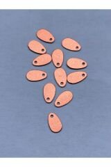 Kiremit Rengi Yazma, Havlu, Abiye, Çeyizlik Işleme Damla Pul. 9x5mm. 20gr. Takriben 1120 Adet. No:13