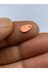 Kiremit Rengi Yazma, Havlu, Abiye, Çeyizlik Işleme Damla Pul. 9x5mm. 20gr. Takriben 1120 Adet. No:13