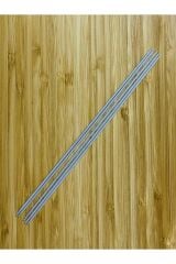 Klasik 5'li Patik, Çorap, Bere ve Atkı Örgü Şiş. 20cm. Gri.