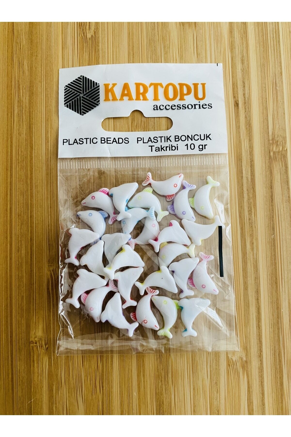 Kolye, Bileklik, Halhal Vb El Işleri Plastik Yunus Balığı Boncuk.