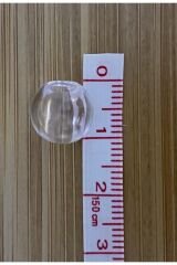 Şeffaf Akrilik Makrame Boncuk. 10mm. 30gr. Takriben 60-62 Adet.