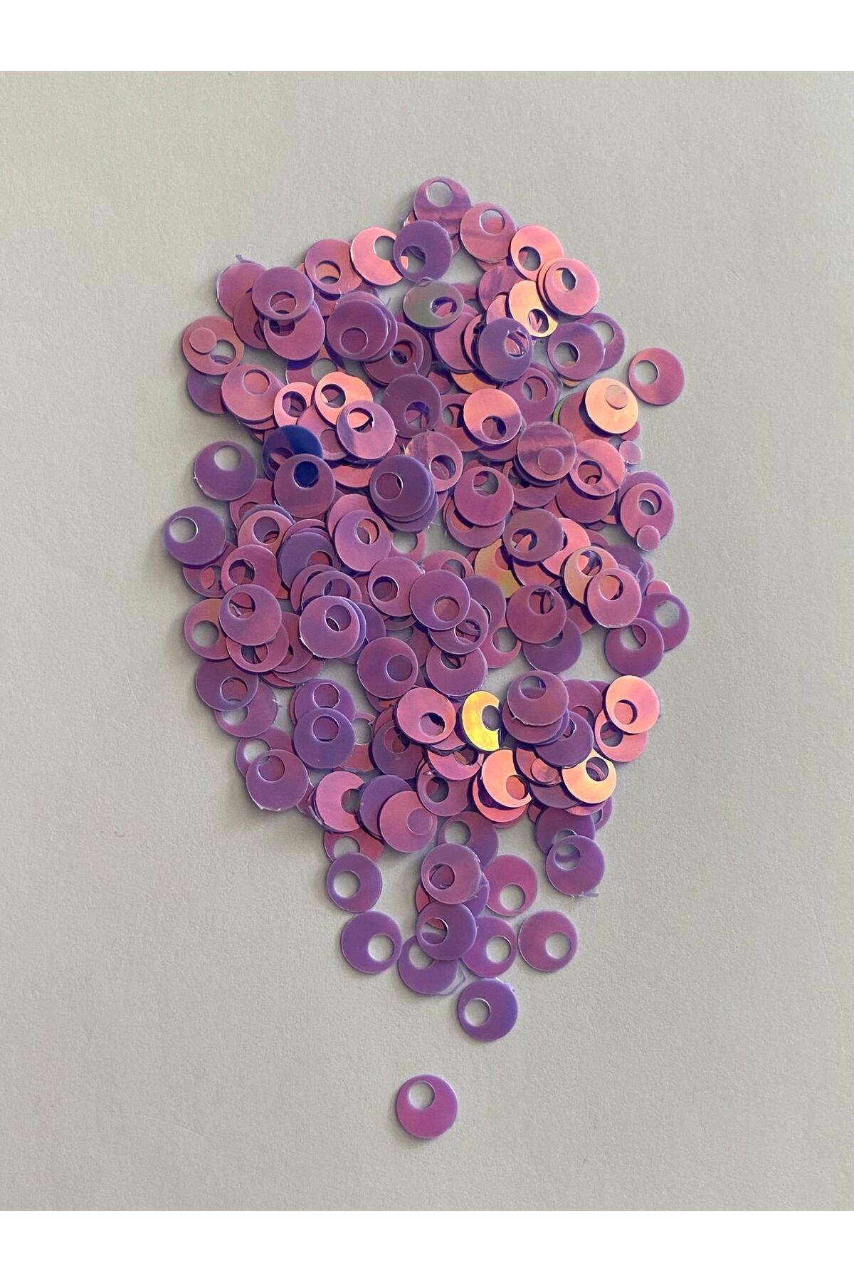 Patik Ve Çanta-cüzdan Pulu 10mm. 20gr. Sedef Kaplama. Lila.