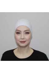 Dikişsiz Bone Beyaz.