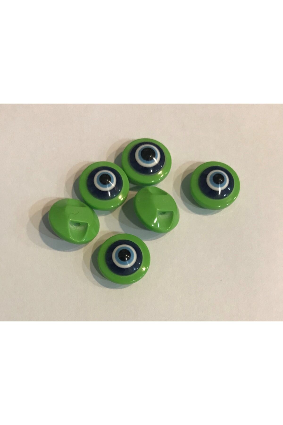 Şeffaf Bebe Nazar Düğmesi. 1.4cm 6'lı Paket