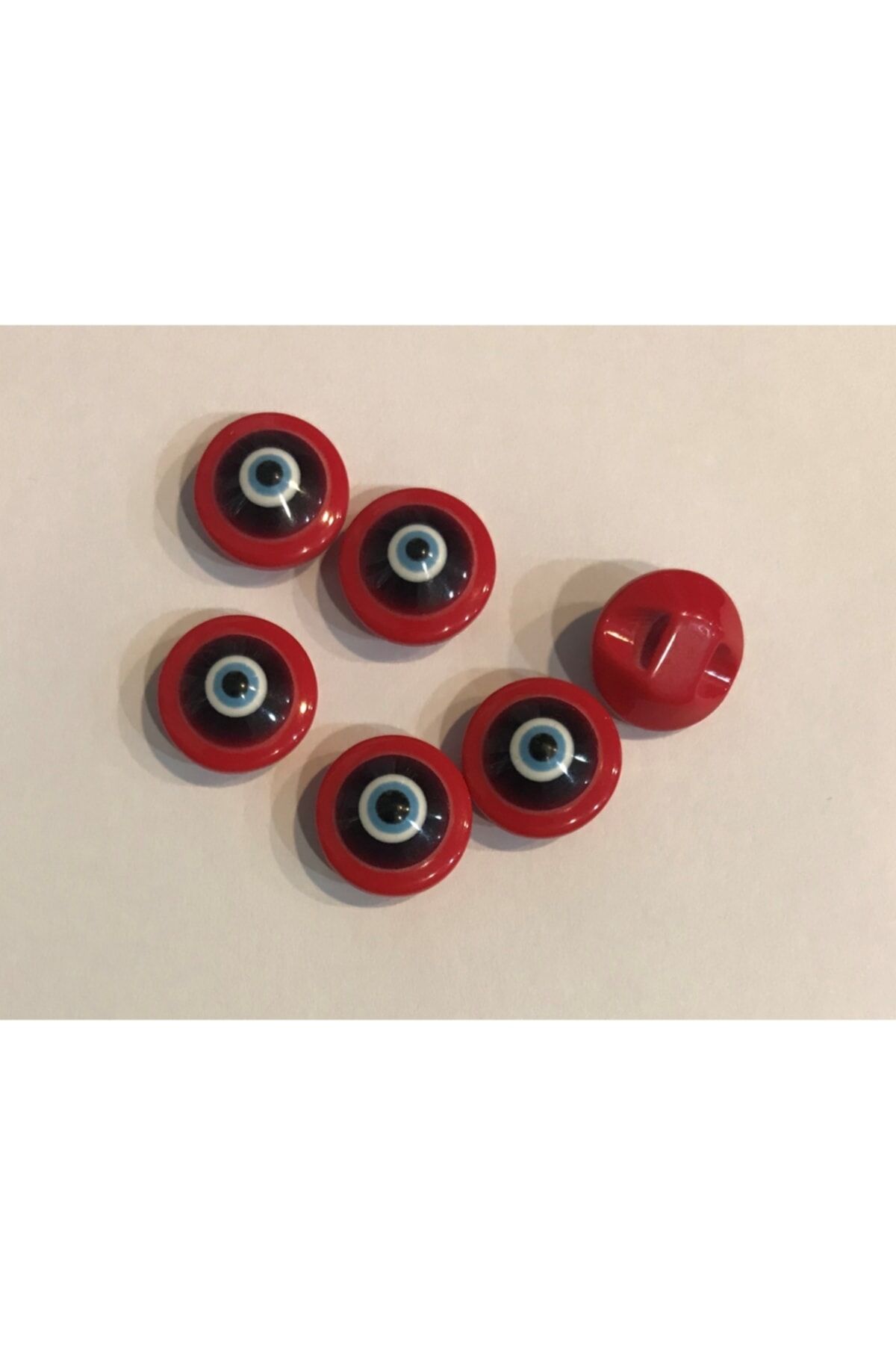 Şeffaf Bebe Nazar Düğmesi. 1.4cm 6'lı Paket