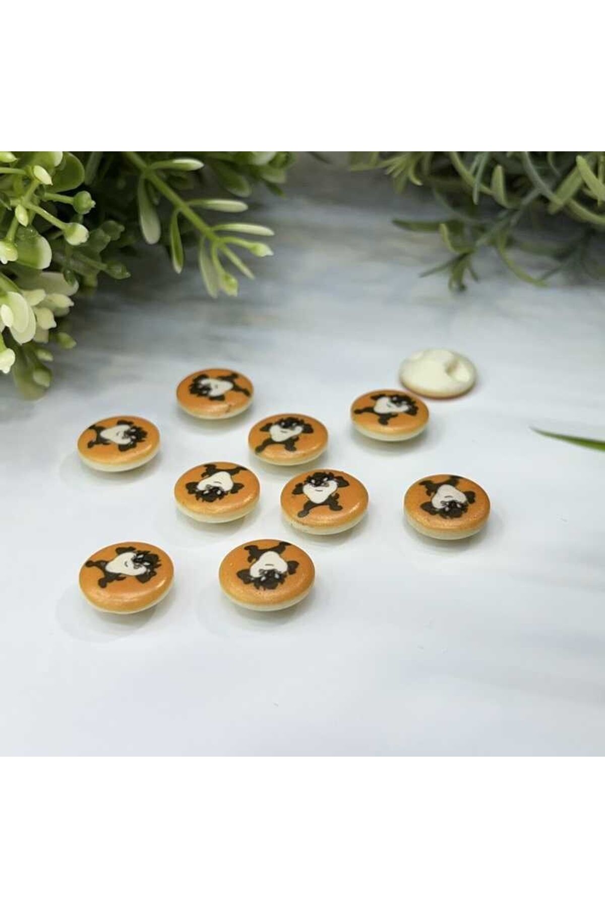 Bebe Düğme Tazmanya Canavarı 10 Adet -005-7