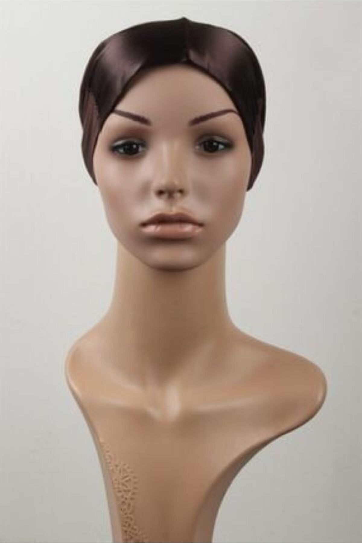 Dikişsiz Saten Bone Acı Kahverengi.