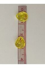 Şeffaf Koyu Taba Rengi Oya, Abiye, Takı, Örgü plastik Gözyaşı Damla Boncuk. 25gr. Tahmini 195 Adet.