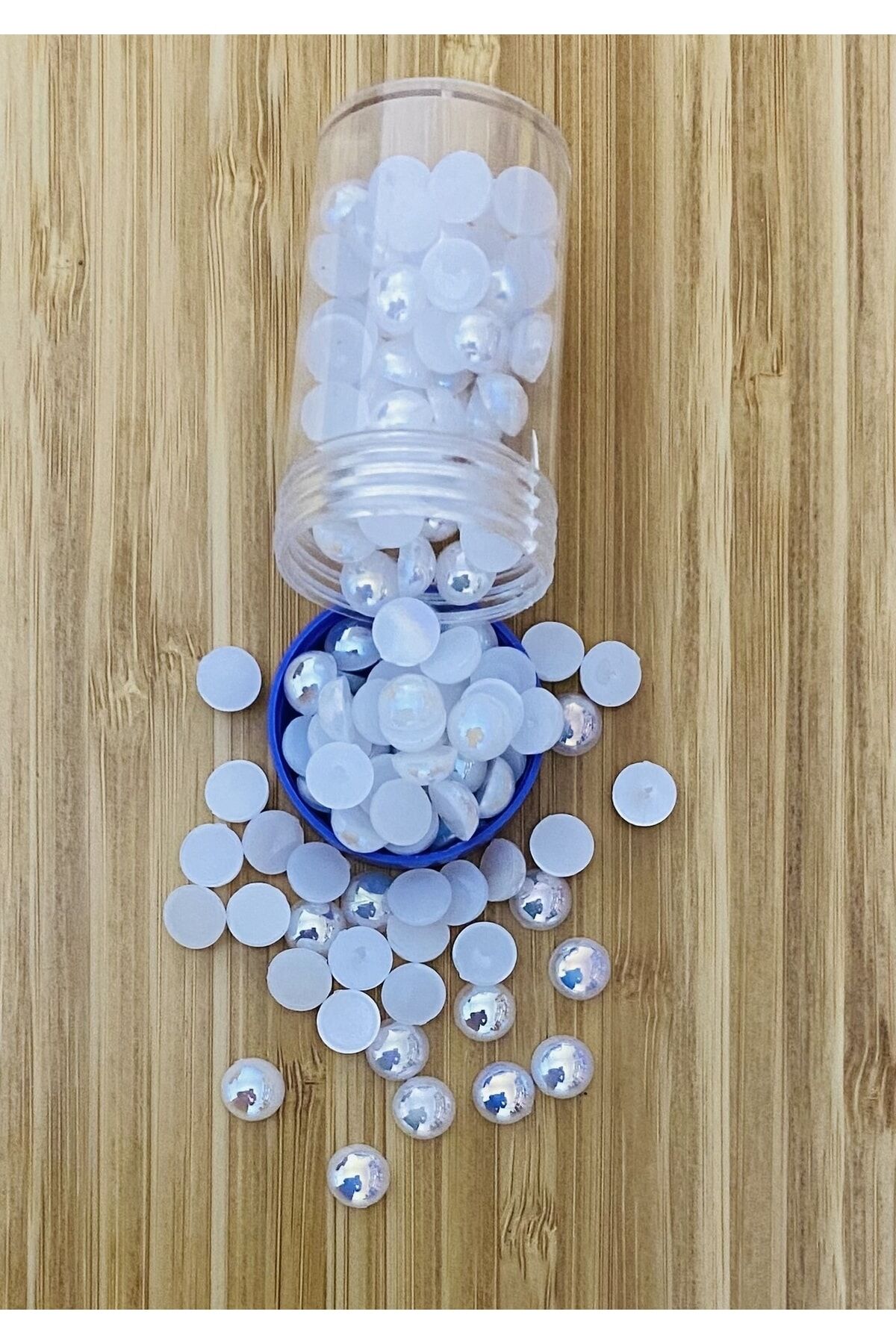 Dikmeli El Işleme Jj. Yarım Inci. 8mm. Paket Içi Takriben 150 Adet.