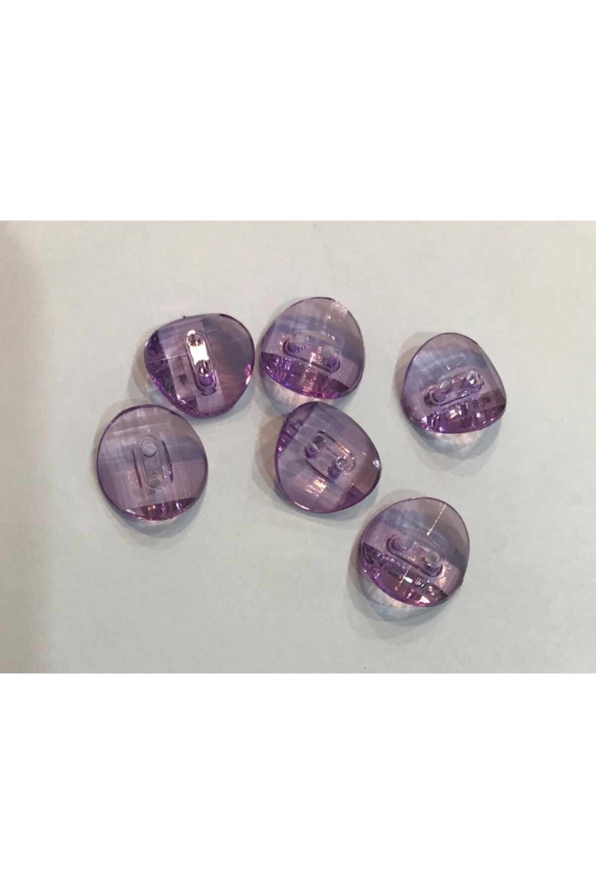 Şeffaf Plastik Bebe Düğmesi.1.3cm. 6'lı Paket.