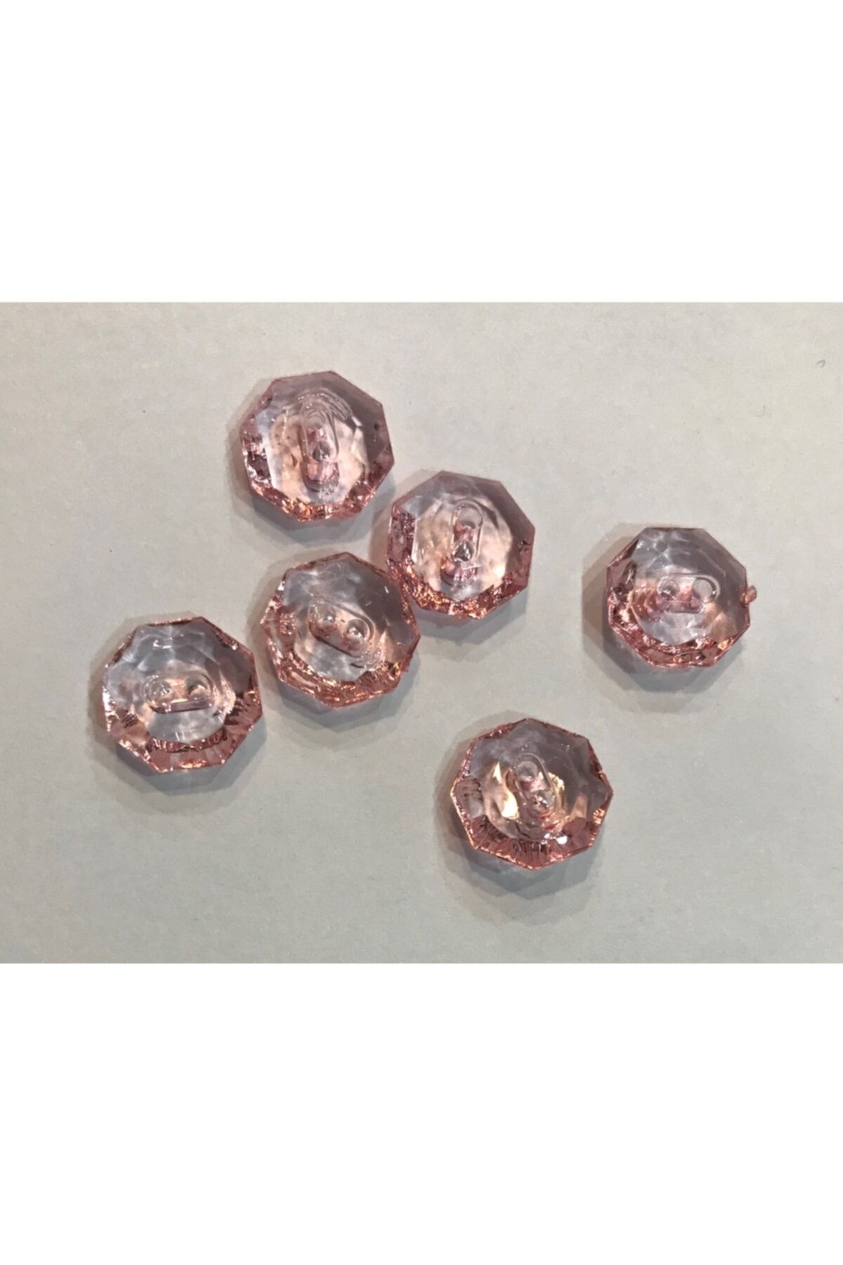 Şeffaf Plastik Bebe Düğmesi.1.3cm. 6'lı Paket.