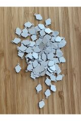 Kozalak Oya, Abiye, Halhal, Bileklik, Kolye Vb. Pleksi Metalik Kaplama Plastik El Işleme Pul. 20gr.