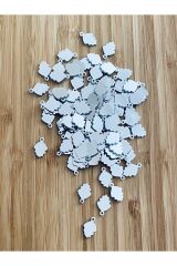 Kozalak Oya, Abiye, Halhal, Bileklik, Kolye Vb. Pleksi Metalik Kaplama Plastik El Işleme Pul. 20gr.