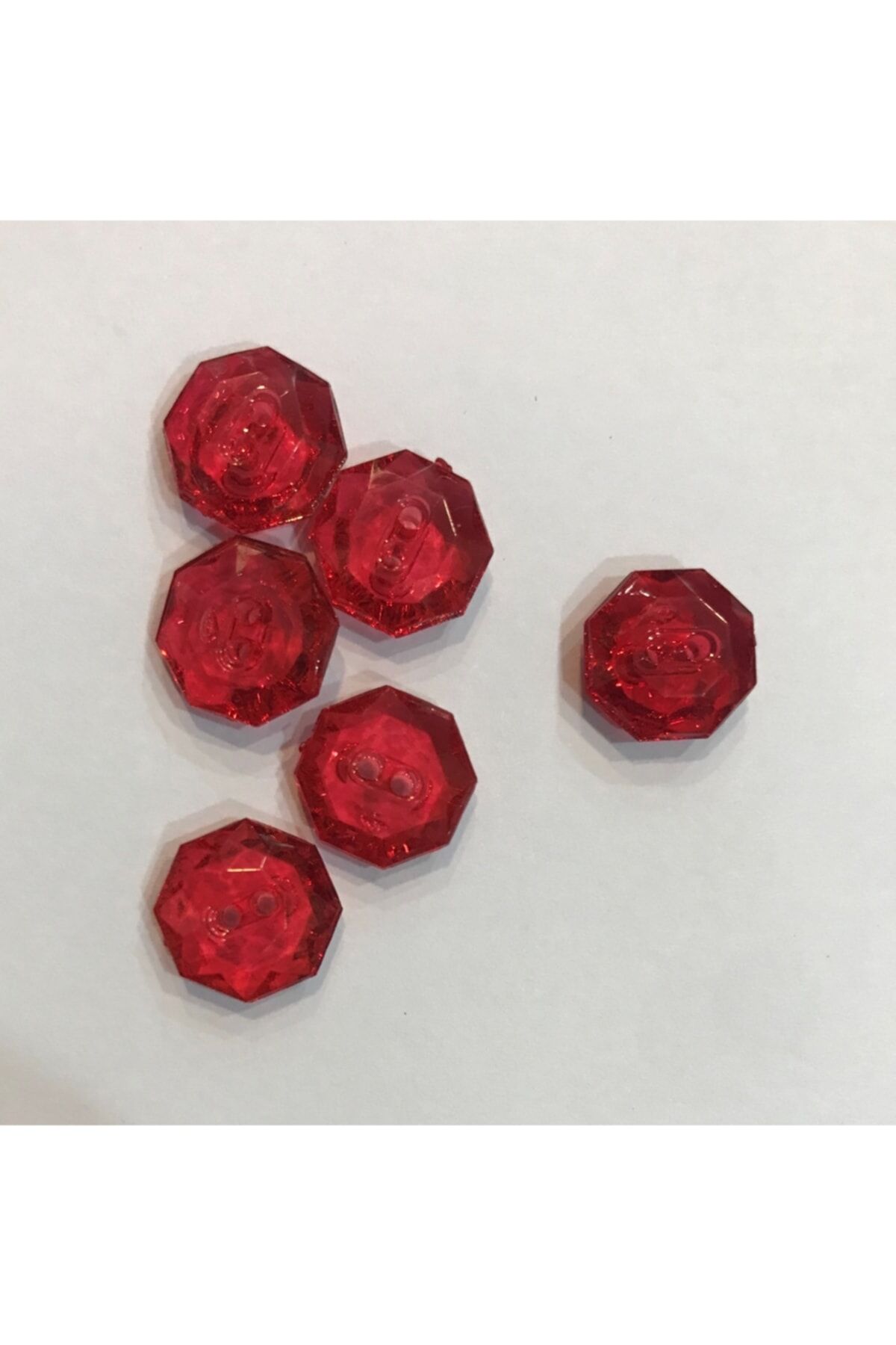 Şeffaf Plastik Bebe Düğmesi.1.3cm. 6'lı Paket.