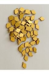 Kozalak Oya, Abiye, Halhal, Bileklik, Kolye Vb. Pleksi Metalik Kaplama Plastik El Işleme Pul. 20gr.