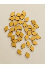 Kozalak Oya, Abiye, Halhal, Bileklik, Kolye Vb. Pleksi Metalik Kaplama Plastik El Işleme Pul. 20gr.