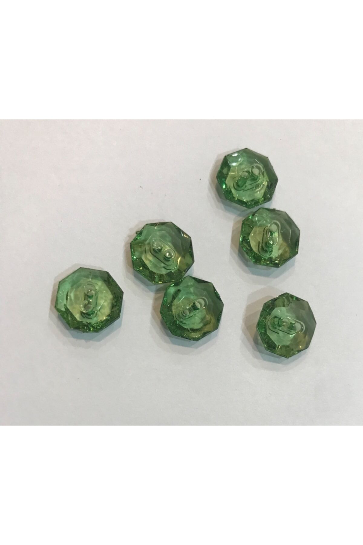 Şeffaf Plastik Bebe Düğmesi.1.3cm. 6'lı Paket.