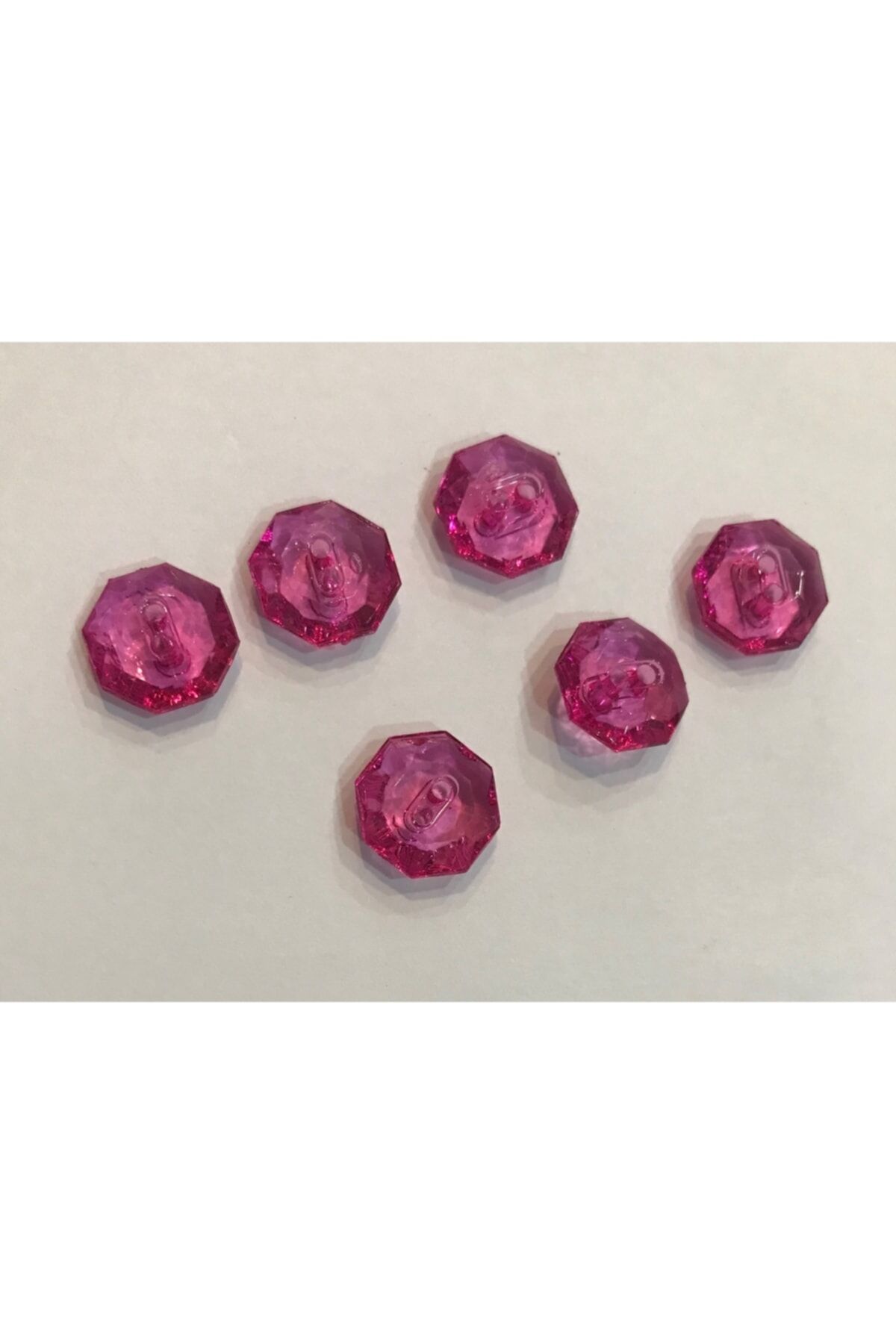 Şeffaf Plastik Bebe Düğmesi.1.3cm. 6'lı Paket.