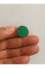 Patik, çanta, supla ve makrame el işleme pul 20mm 25gr Koyu Zümrüt yeşili.