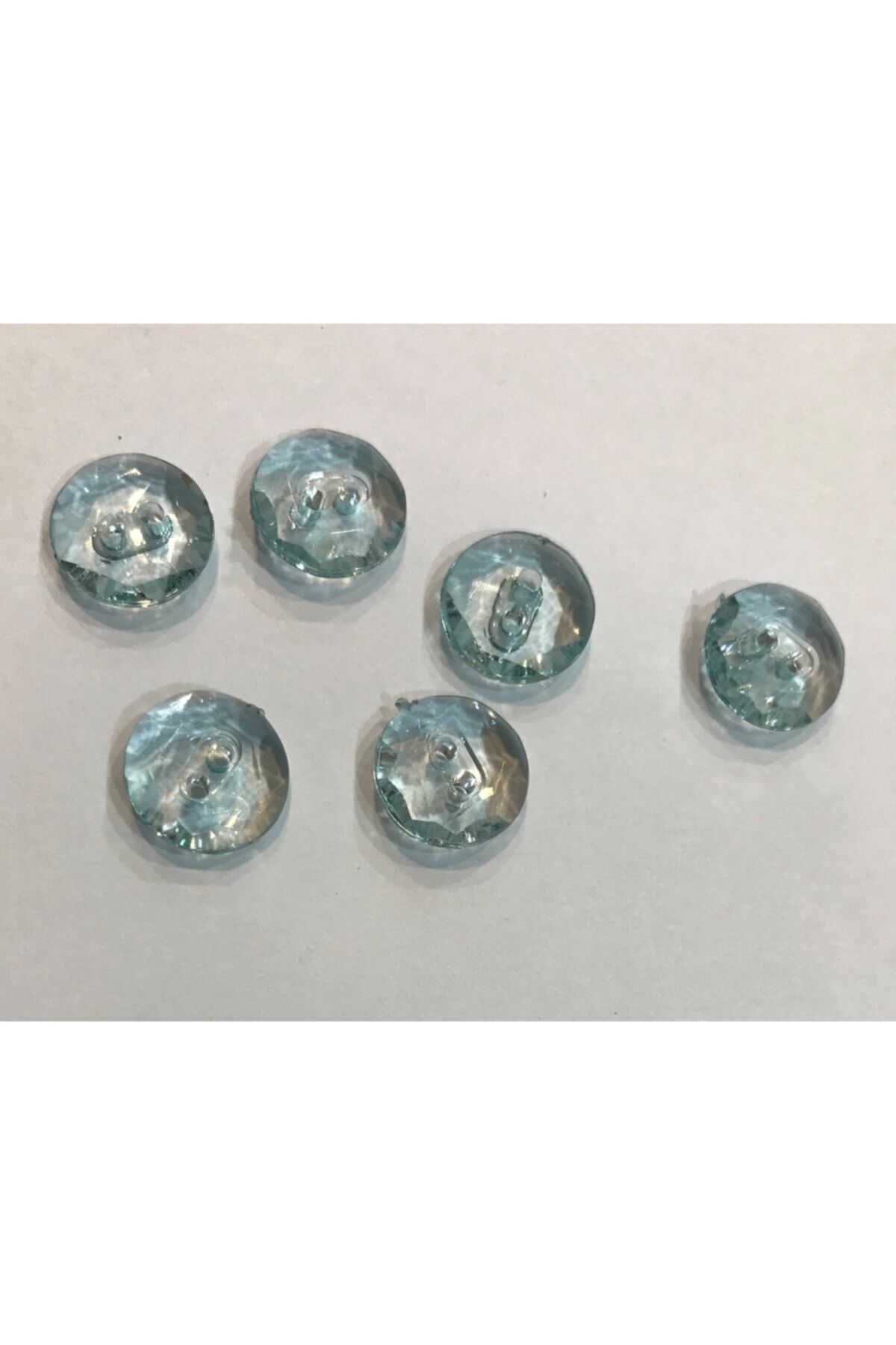 Şeffaf Plastik Bebe Düğmesi.1.3cm. 6'lı Paket.