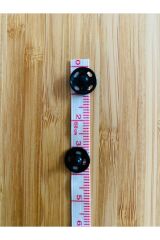 Dikmeli Metal Çıtçıt 09mm 6'lı 2 pkt. 12 adet. Renk: Siyah.