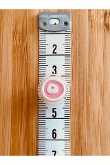 Bebe Hırka, Yelek ve Amigurumi Nazar Boncuk Desen Düğme. 15mm. 5'li Pkt. Renk: Pembe/Beyaz.