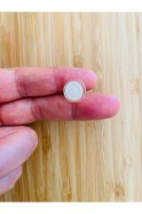 Bebe Hırka, Yelek ve Amigurumi Nazar Desen Düğme. 15mm. 5'li Pkt. Renk: Krem/Beyaz.