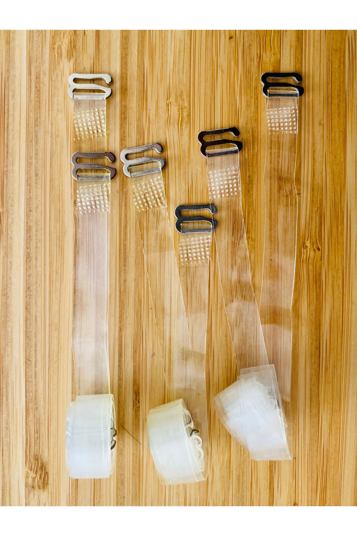 Şeffaf Silikon 3'lü Çıkarılabilir Sütyen Askısı.