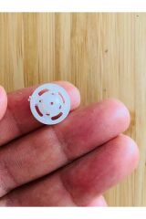 Dikmeli Plastik Çıtçıt 1.5cm (15mm) 10'lu (10 Çift) Paket. Renk: Beyaz.