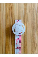 Dikmeli Plastik Çıtçıt 1.5cm (15mm) 10'lu (10 Çift) Paket. Renk: Beyaz.