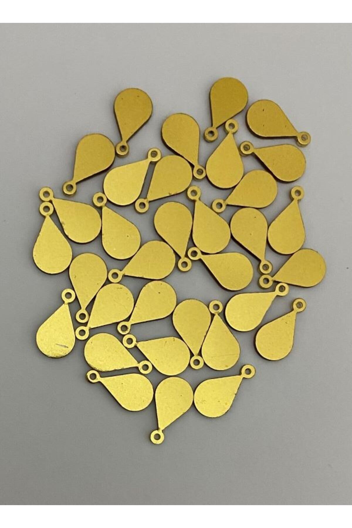 Kulplu Damla Gold. Oya, Abiye, Halhal, Bileklik, Kolye Vb. Pleksi Plastik El Işleme Pul. 20gr.