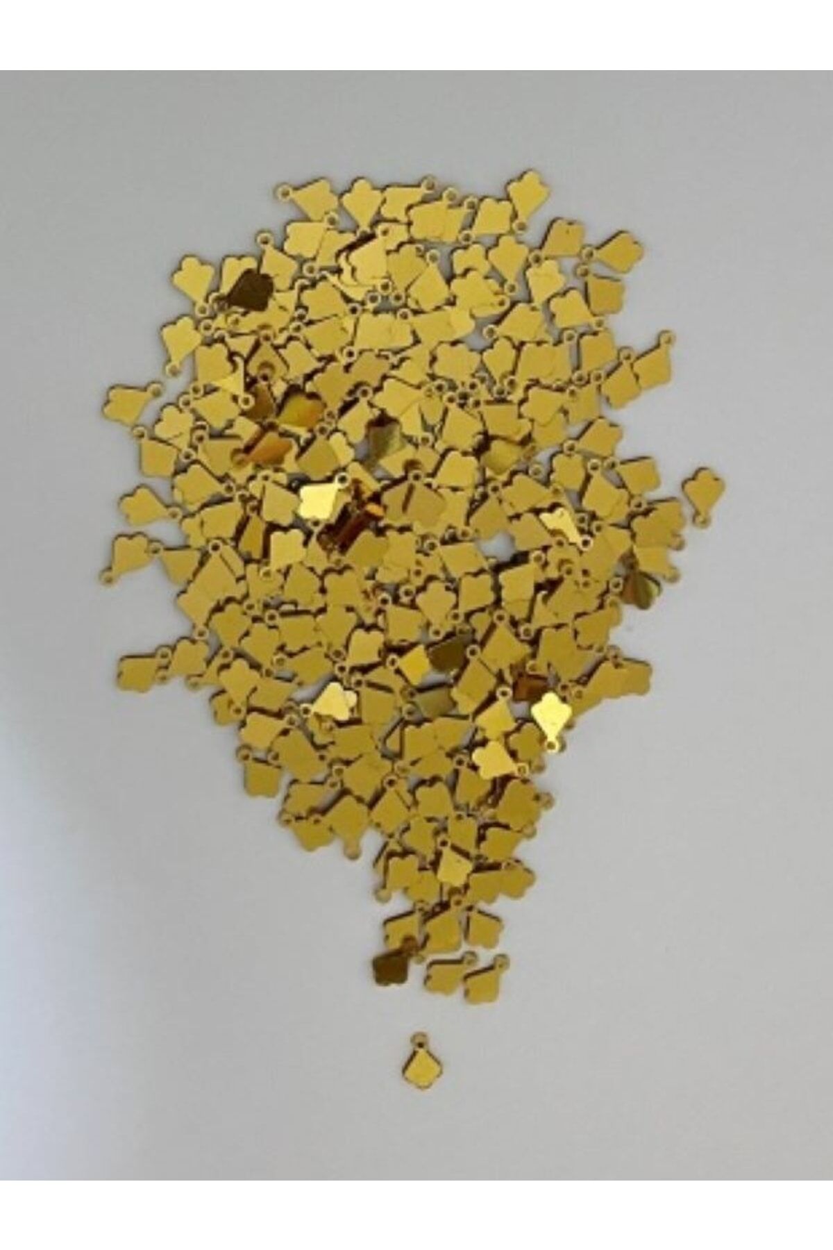 Kulplu üç yapraklı yonca Pleksi Oya Ve El Işleme Pulu. Takriben 300-310 Adet.