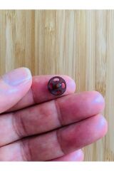 Dikmeli Plastik Çıtçıt 1cm (10mm) 10'lu (10 Çift) Paket. Renk: Kahve.