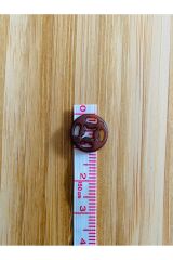 Dikmeli Plastik Çıtçıt 1cm (10mm) 10'lu (10 Çift) Paket. Renk: Kahve.