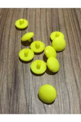 Bebe Inci Düğme Üstü Petek Şekilli 10 Adet. Renk: Sarı. 1.3cm (13MM)
