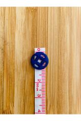 Dikmeli Plastik Çıtçıt 1cm (10mm) 10'lu (10 Çift) Paket. Renk: Lacivert.