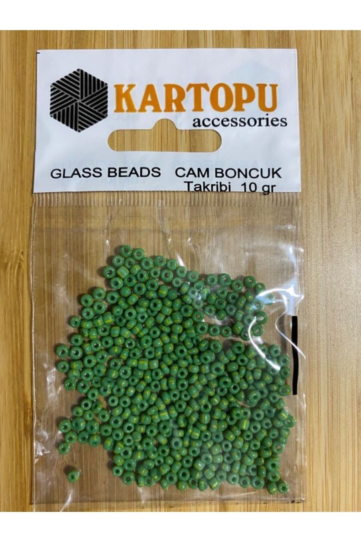 Kum Boncuk 2'li Paket. No:3 Sarı Yeşil