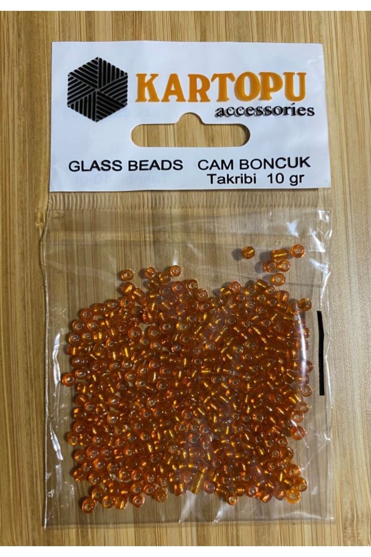 Kum Boncuk 2'li Paket. No:3 Turuncu