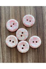 Benekli Polyester Bebe Düğmesi 1.5cm 6'lı Paket