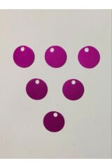 Patik, Çanta, Supla, Duvar Süsü Ve Makrame Plastik Pul. Fuşya. 20mm 25gr. Tahmini 150 Adettir.