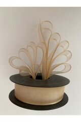 Şifon kurdele (Kurdale) 2.5cm x 20metre. Renk: Bal köpüğü.