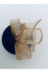 Şifon kurdele (Kurdale) 2.5cm x 20metre. Renk: Bal köpüğü.