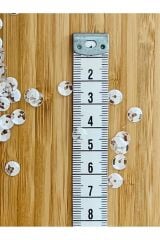 Payet Pul 6,5mm. Takriben 15 Gram. Beyaz.