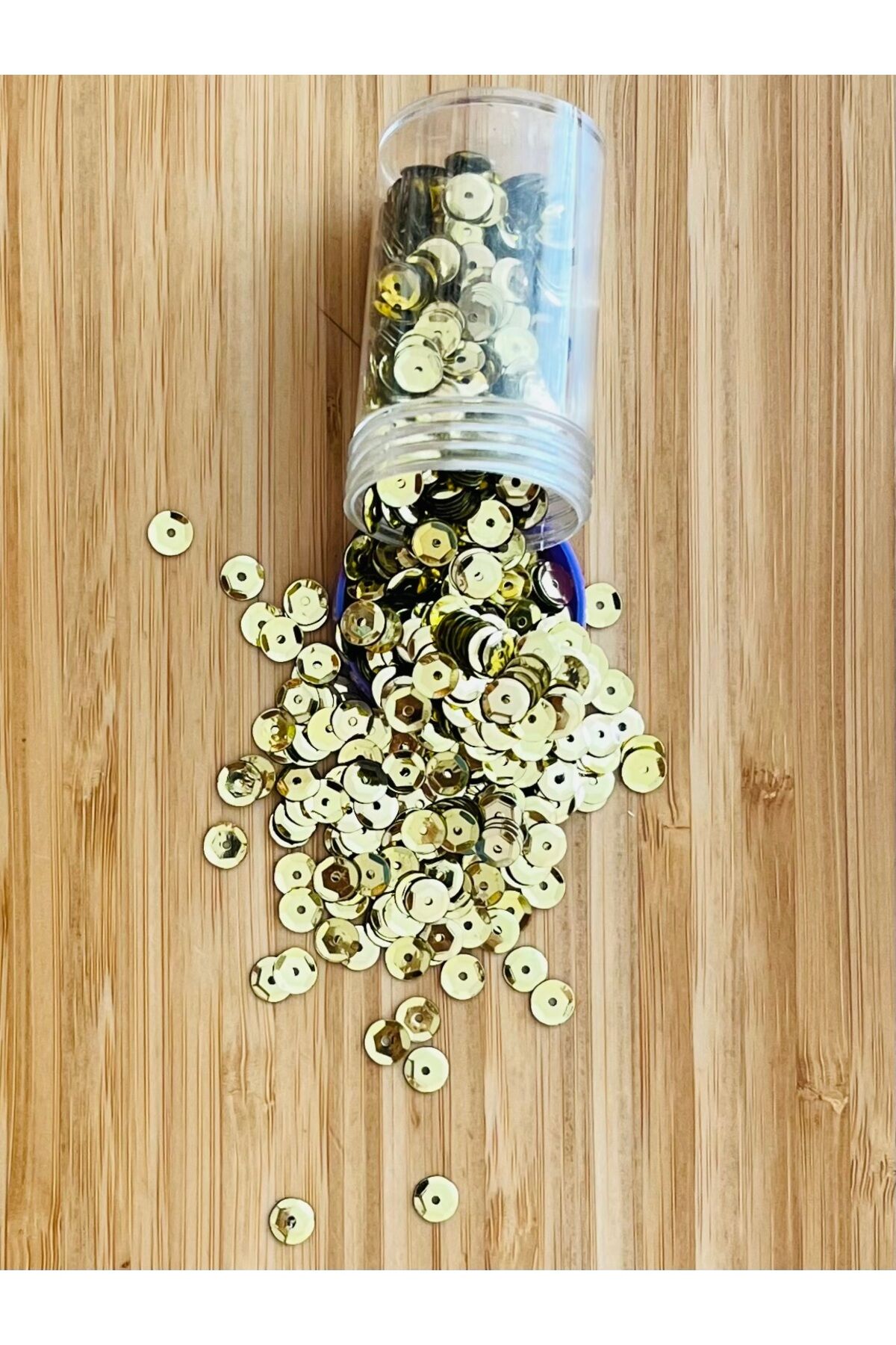 Payet Pul 6,5mm. Takriben 15 Gram. Sarı.