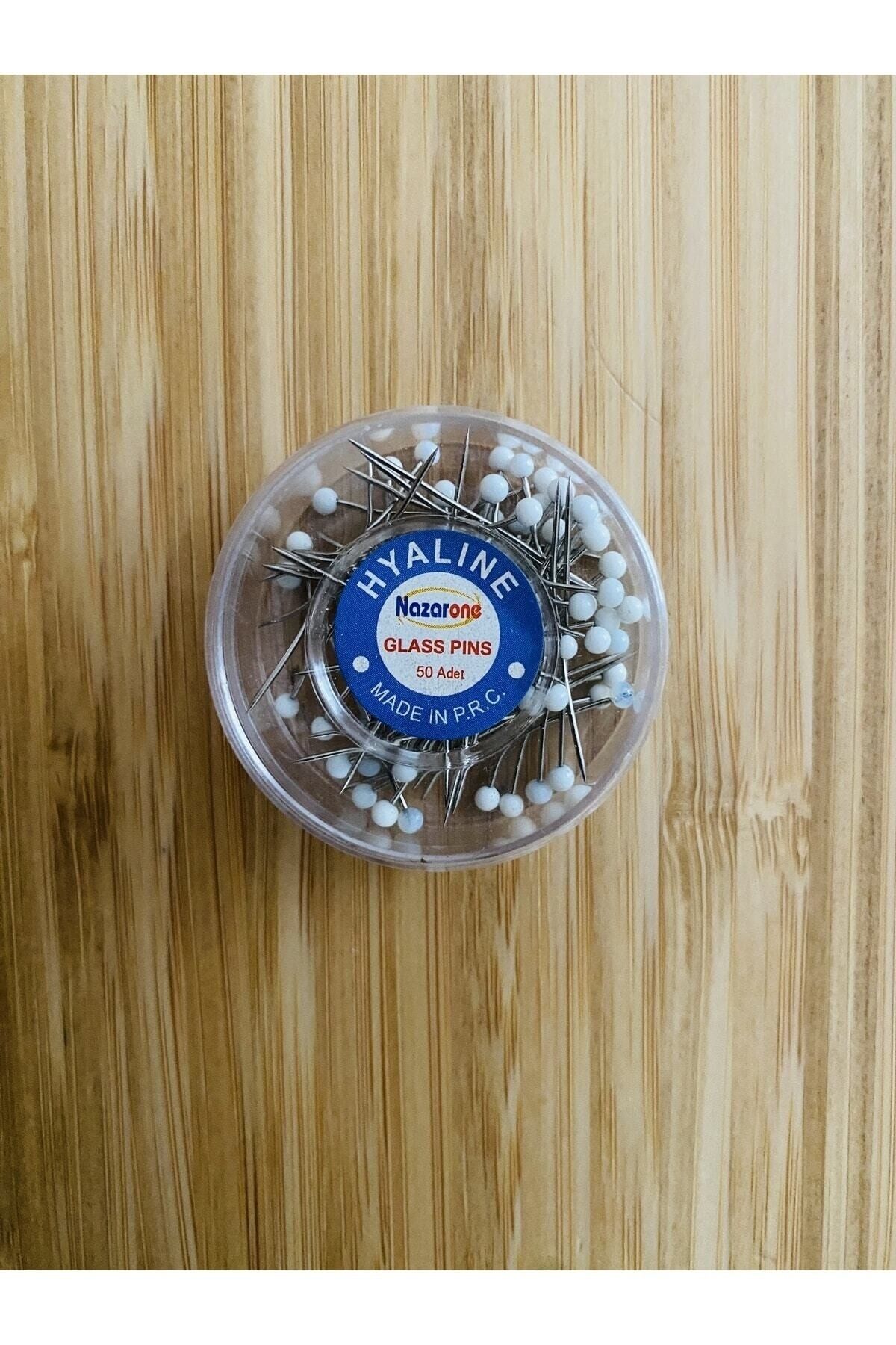 Beyaz Top Başlı Toplu Iğne 50 Adet.