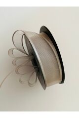 Şifon Kurdele 2.5cm X 20metre. Renk No:15 Gri.