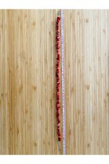 Doğal Kırmızı Mercan Taşı Kolye. Zincir dahil 44cm. Renk: Kırmızı/Bordo.