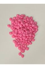 Pembe Rengi Oya, Abiye, Takı, Örgü Plastik Gözyaşı Damla Boncuk. 25gr. Tahmini 195 Adet.